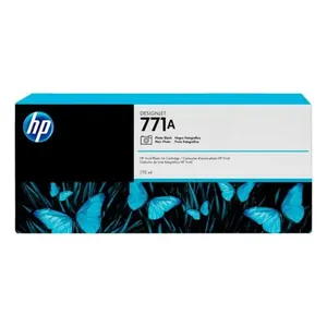 Cartucho de Tinta HP 771A Preto Fotográfico PLUK 775ML B6Y21A para Impressoras HP Designjet Cartucho de Tinta HP 771A Preto Fotográfico PLUK 775ML B6Y21A