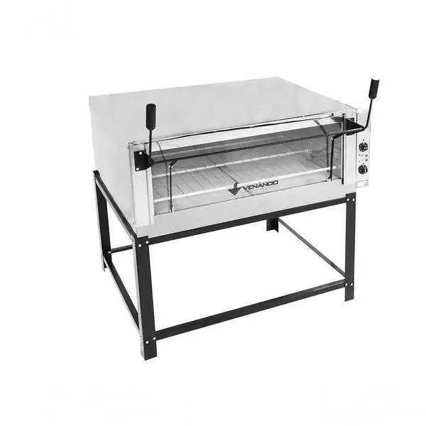 Forno Industrial de Lastro Elétrico Venâncio Inox FERI90 com Pedra Refratária e Termostatos Independentes Forno Industrial de Lastro Elétrico Venâncio Inox FERI90 com Pedra Refratária