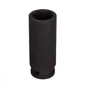 Soquete De Impacto Sextavado Longo Em Aço Cromo Molibdênio 27 Mm - Encaixe 1-2\'\' Tramontina