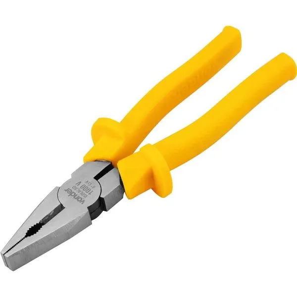 Alicate Universal 8" em Aço Cromo Vanádio 1.000 V Polido - VONDER