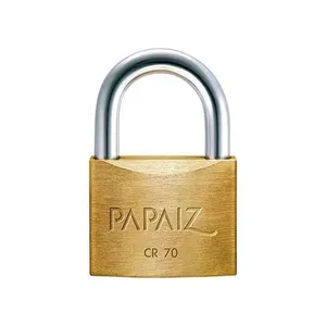 Cadeado Papaiz 70mm Em Aço Inox, Zamac, Latão E Aço Carbono
