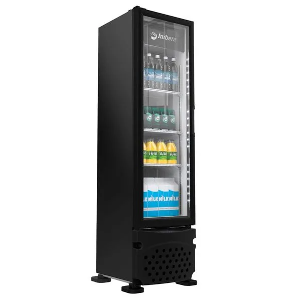 Expositor Vertical Imbera 1 Porta Vidro 229L Preto VR08 EXPOSITOR VERTICAL IMBERA 229L 1 PORTA VIDRO PRETO 220V VR08 (1023546)