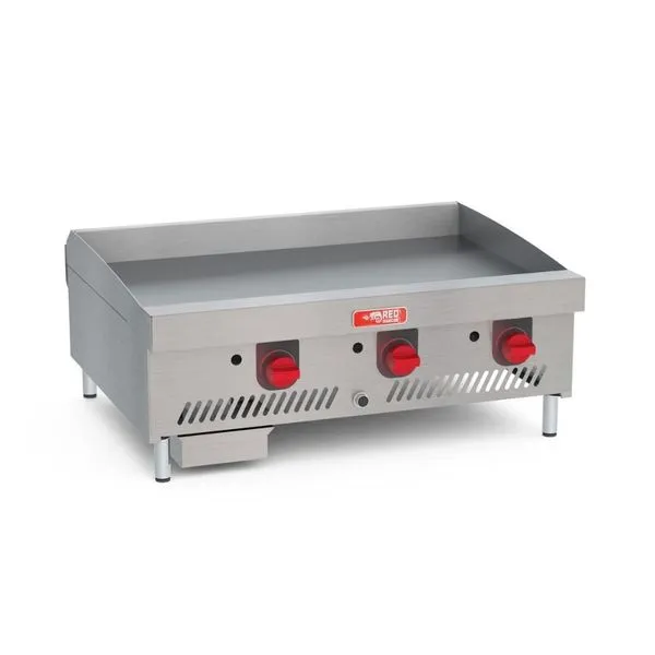 Chapa de Fritura a Gás GLP CHEXP915-G12 Profissional 91cm 12mm Inox com Gaveta de Óleo Red Chameleon Chapa de Fritura a Gás GLP CHEXP915-G12 Profissional 91cm 12mm Inox Red Chameleon