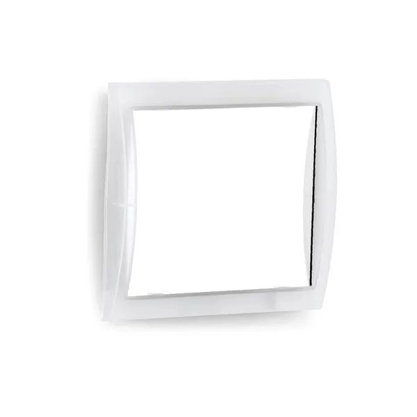Espelho Portátil São Bernardo 15,7x17,7x2,4cm Branco UNICA