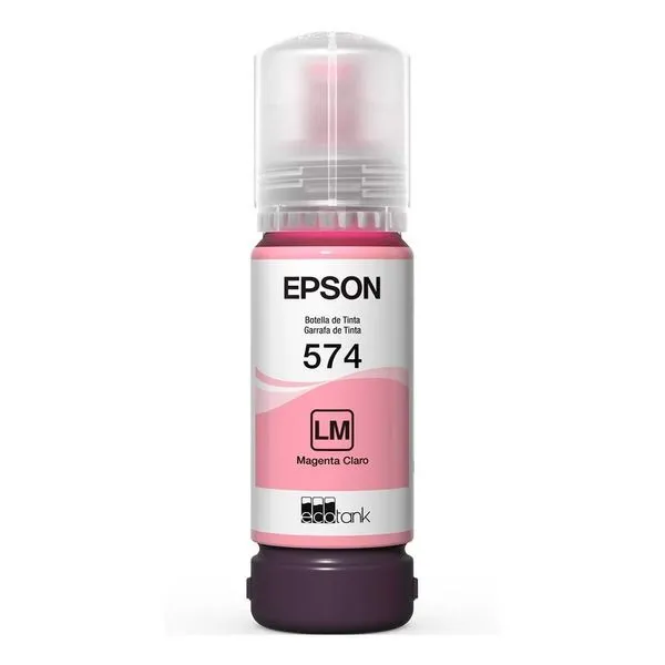 Refil de Tinta Epson T574620-AL para Impressoras Ecotank 70ML Rendimento Até 7200 Páginas Magenta Claro Refil de Tinta Epson T574620-AL 70ML para Ecotank Rendimento Até 7200 Páginas Magenta Claro