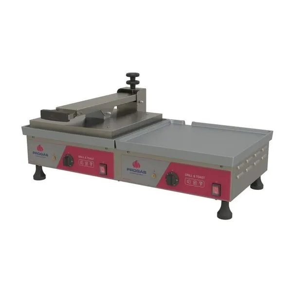 Prensa Chapa Conjugada Profissional Elétrica Alumínio Lanche Pra-45ec 127v - Progás P43289 127v