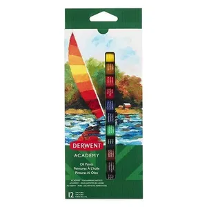 Kit Tinta óleo Academy 12 Cores - Derwent