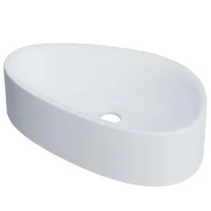 Cuba de Apoio Gota Para Banheiro Lavabo C01 BG43W Branca Matte Fosca - Lyam