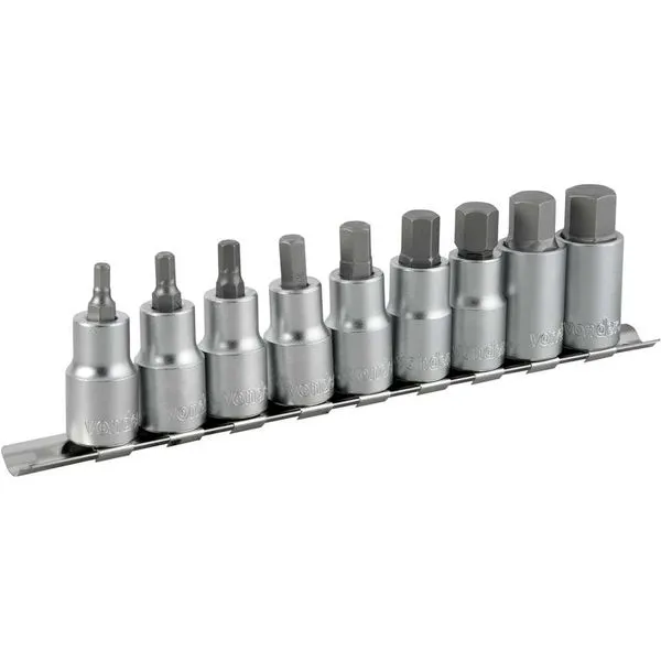 Jogo de soquetes hexagonais encaixe 1/2" 3/16 a 5/8" - VONDER