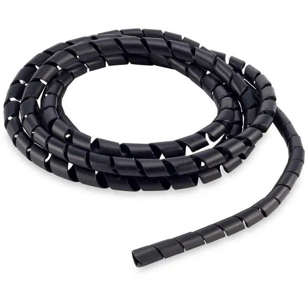 Organizador de Cabos Espiral 12MM X 1,1MM 3 Metros Flexível e Cortável Preto Forceline Organizador de Cabos Espiral 12MM X 1,1MM 3 Metros Preto Forceline