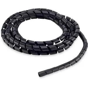 Organizador de Cabos Espiral 12MM X 1,1MM 3 Metros Flexível e Cortável Preto Forceline Organizador de Cabos Espiral 12MM X 1,1MM 3 Metros Preto Forceline