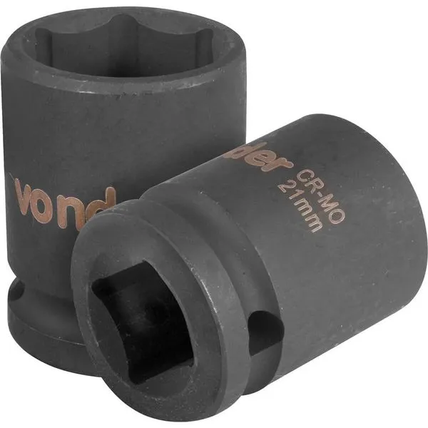 Soquete Sextavado Impacto 1/2"x21mm Cromo Molibdênio - VONDER