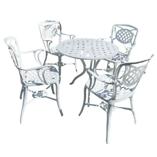 Conjunto De Jardim Com Mesa E 4 Cadeiras Modelo Havana