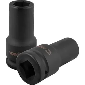 Soquete Sextavado Impacto Longo 3/4"x21mm Cromo Molibdênio - VONDER