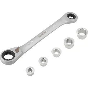 Jogo de chaves estrela com catraca 8 mm a 19 mm e soquete intercambiável - VONDER