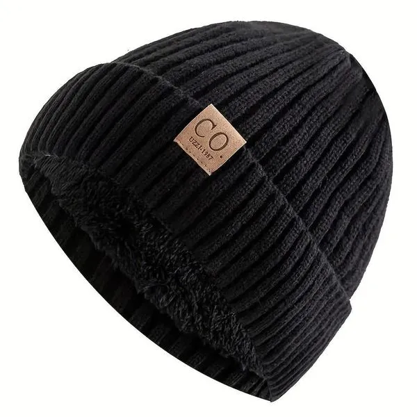 Gorro De Inverno - Forro, à Prova De Vento & Aquecedor De Orelhas Preto