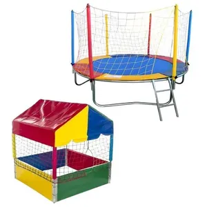 Kit Cama Elástica Pula Pula 2,30m + Piscina De Bolinhas 1,00m Infantil Playground