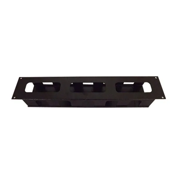 Guia Organizador de Cabos 2Ux19 Padrão 19" 2Us com Tampa Removível Preto Max Eletron Guia Organizador de Cabos 2Ux19 Padrão 19" Tampa Removível Preto Max Eletron