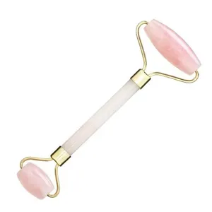 Rolo Massageador De Quartzo Rosa - Smart Gr Rolo Rosa