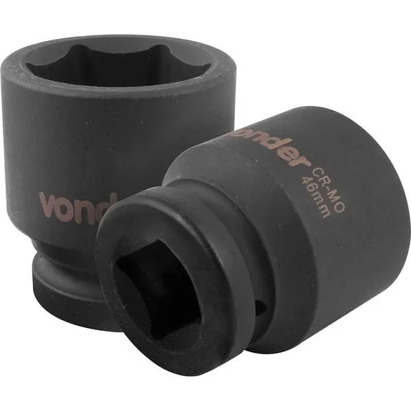 Soquete Sextavado Impacto 1"x46mm Cromo Molibdênio - VONDER