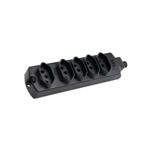 Régua Com 5 Tomadas Margirius Tmu5-320 2p+t 20A Preta Bivolt Preto