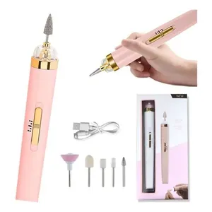 Kit Lixadeira De Unhas Portátil 5 Em 1 - Manicure E Cutícula Com Facilidade