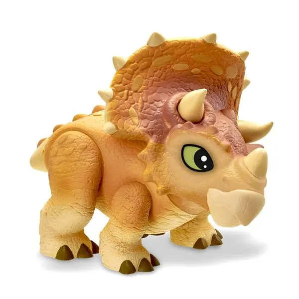 Brinquedo Dinossauro Triceratops de Vinil Boneco Jurassic World Pupee