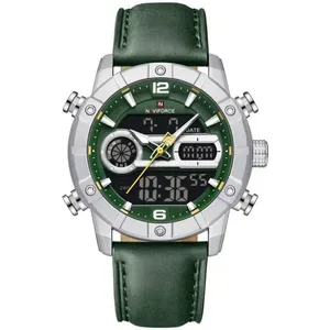 Relógio Digital Masculino Multifuncional Luminoso Esportivo à Prova Dágua Verde