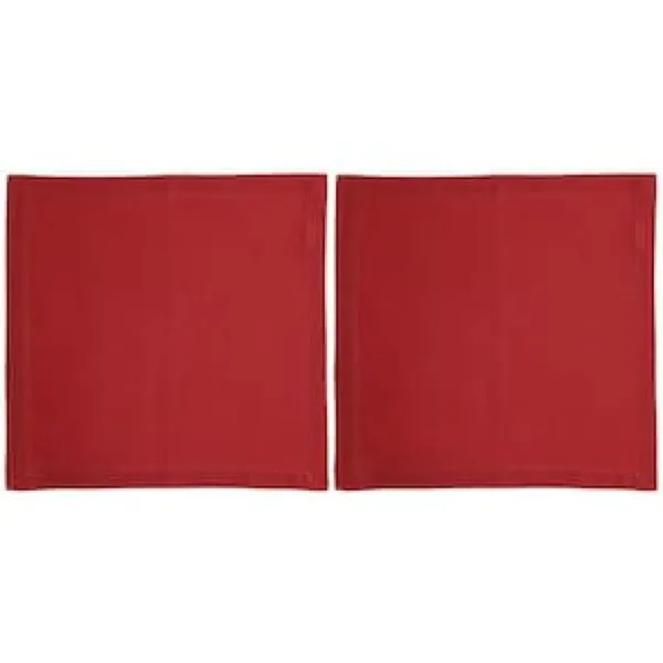 Conjunto de Guardanapos Wolff Mesa em Algodão Vermelho - 2 Peças