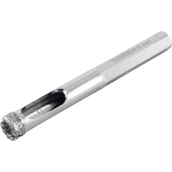Serra copo diamantada 8 mm refrigerada com haste - VONDER