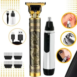 Kit Barbeador e Aparador de Pelos OEM Masculino Multifuncional Lâmina Aço Inoxidável Bateria Recarregável 3.7V 110V Kit Barbeador e Aparador de Pelos OEM Masculino Lâmina Aço Inoxidável Bateria Recarregável 3.7V 110V