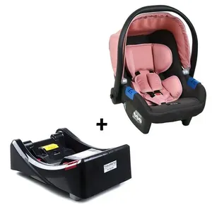 Conjunto Bebê Conforto com Base para Carro Touring X de 0 Até 13kg Cinza e Rosa Burigotto Conjunto Bebê Conforto Touring X 0 a 13kg com Base Cinza e Rosa Burigotto