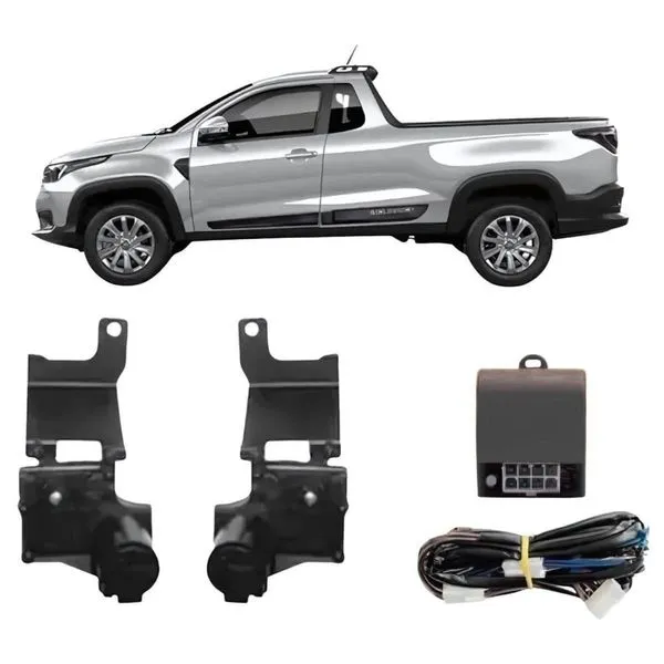 Kit Trava Elétrica Dedicada para Portas Dianteiras FTMN008 Fiat Nova Strada 2021 2P Preto Plug And Play Trava Tudo Kit Trava Elétrica Dedicada para Portas Dianteiras FTMN008 Fiat Nova Strada 2021 2P Preto Trava Tudo