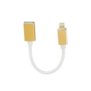 Cabo Otg Lightning X Usb 2.0 C-078 15cm para Conectar Iphone a Dispositivos Usb Evus Cabo Otg Lightning X Usb 2.0 C-078 15cm para Sincronizar e Transferir Dados Evus