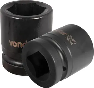 Soquete Sextavado Impacto 1"x36mm Cromo Molibdênio - VONDER