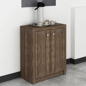 Balcão Escritório Com 2 Portas Multimóveis Cr25013 Nogal