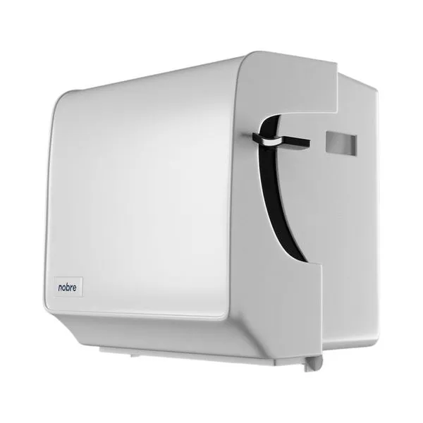 Dispenser para Toalha em Bobina Brave com Alavanca Frontal e Visor Lateral Indicado para Ambientes de Alta Circulação Dispenser para Toalha em Bobina Brave com Alavanca Frontal e Visor Lateral Branco
