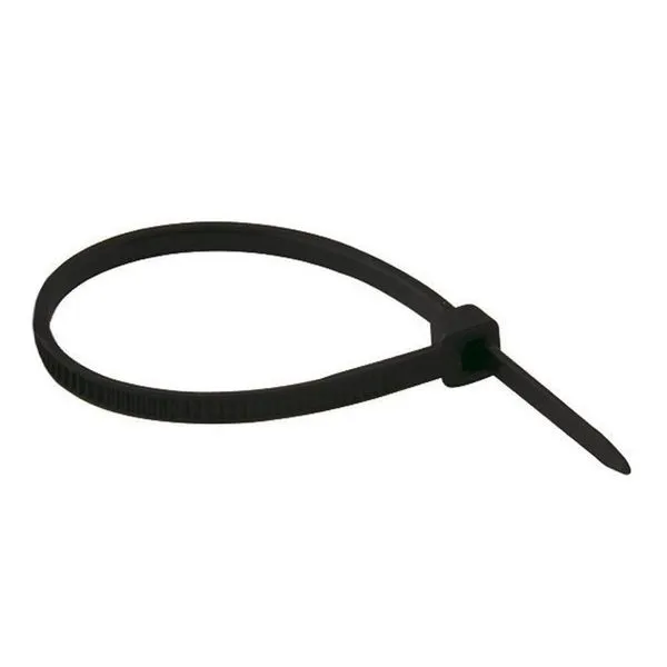 Abracadeira De Nylon 2,5x10cm 100unid. Preta