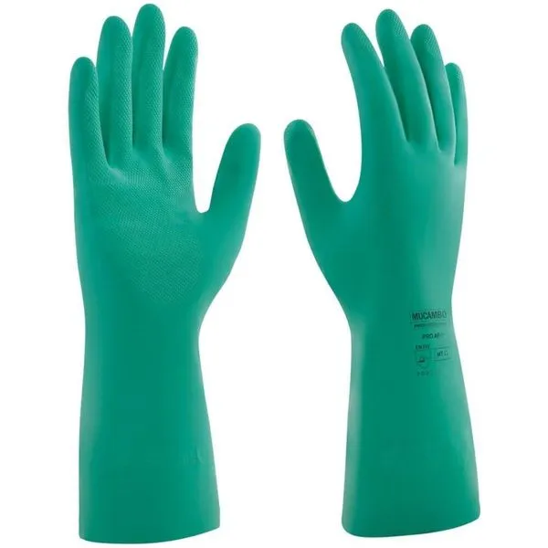 Luva Nitrílica Flocada Anti-derrapante Nitrilsafe Pro Af-15 Tamanho G - Pa48550-9 - Mucambo