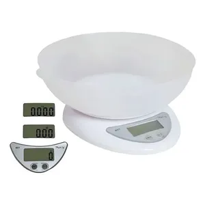 Balança Culinária 5kg Digital Cozinha Alimentos Recipiente - Precisão Profissional Para Suas Receitas