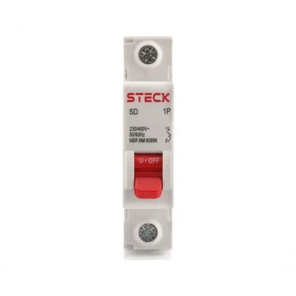Disjuntor Din 1p 50a 3ka 230v Ca Curva C Steck