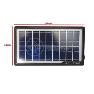 Kit Lanterna Placa Solar Carregador Portatil Emergência
