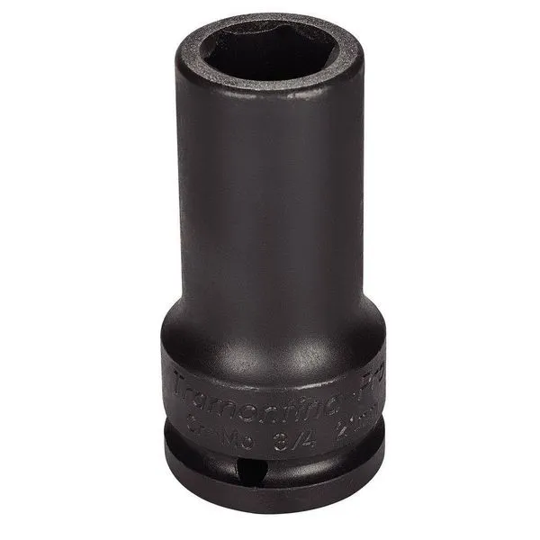 Soquete De Impacto Sextavado Longo Em Aço Cromo Molibdênio 24 Mm - Encaixe 3/4'' Pro