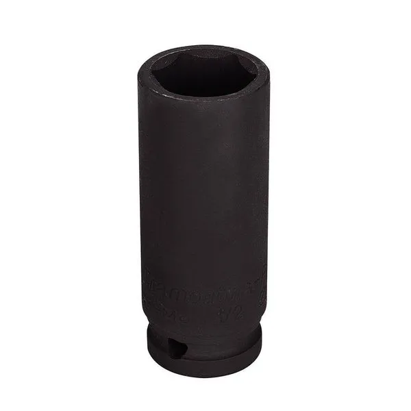 Soquete De Impacto Sextavado Longo Em Aço Cromo Molibdênio 23 Mm - Encaixe 1-2\'\' Pro