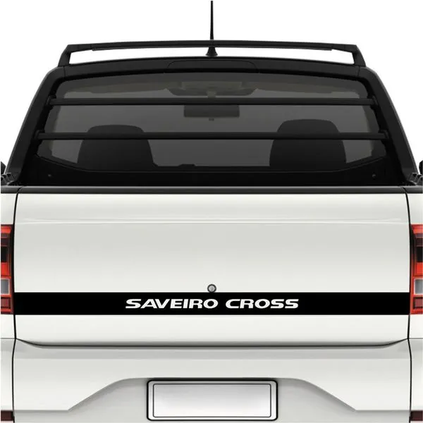 Faixa Tampa Traseira Saveiro Cross G5 - G6 Preto