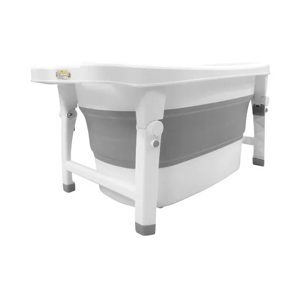 Banheira Infantil Fit Dobrável 130L em Plástico com Válvula de Drenagem Termossensível para Banho Relaxante Cinza Médio Banheira Infantil Fit Dobrável 130L em Plástico com Válvula de Drenagem Termossensível para Banho