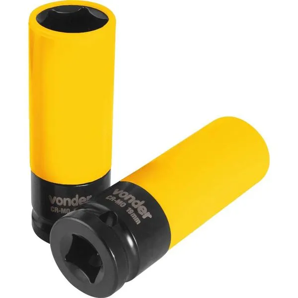 Soquete Sextavado de Impacto para Roda de Liga Leve 1/2" x 19mm - VONDER