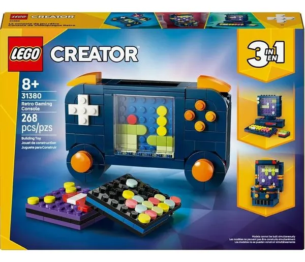 Lego Creator 31380 - 3 Em 1 Console De Videogame Retrô  268 Vi