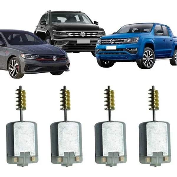 Kit 4 Motor da Trava Elétrica da Fechadura Modelo F103 para Jetta Tiguan Amarok Up Golf 2012 a 2020 com Engrenagem Kit 4 Motor da Trava Elétrica da Fechadura F103 para Jetta Tiguan Amarok Up Golf 2012 a 2020