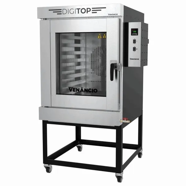 Forno Turbo Venâncio New Digitop A Gás Em Aço Carbono 527l 220V Ftdg8 38272
